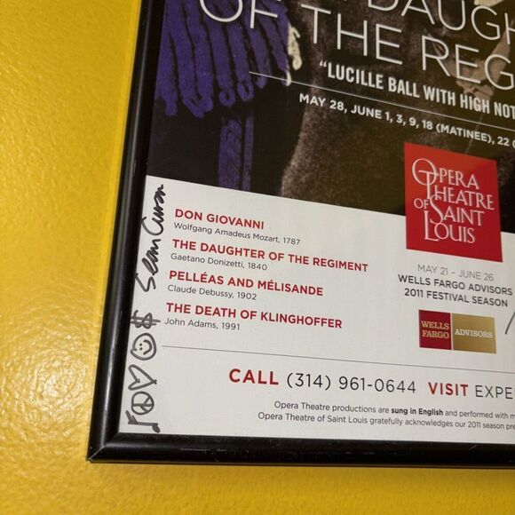 Signed! Daughter of the Regiment Gaetano Donizetti Opera of Saint Louis Poster - Picture 2 of 8